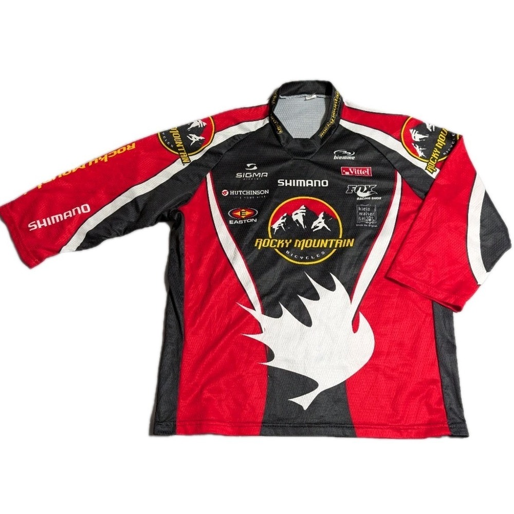 Rocky Mountain Bicycles Cycling Jersey Mens Medium MTB BMX Shimano Fox Biemme
